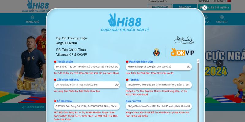 Trang web của HI88